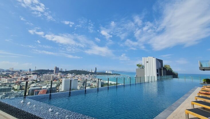 ขายคอนโดเดอะเบสพัทยา อาคารเอ วิวทะเล 1ห้องนอน 1ห้องน้ำ