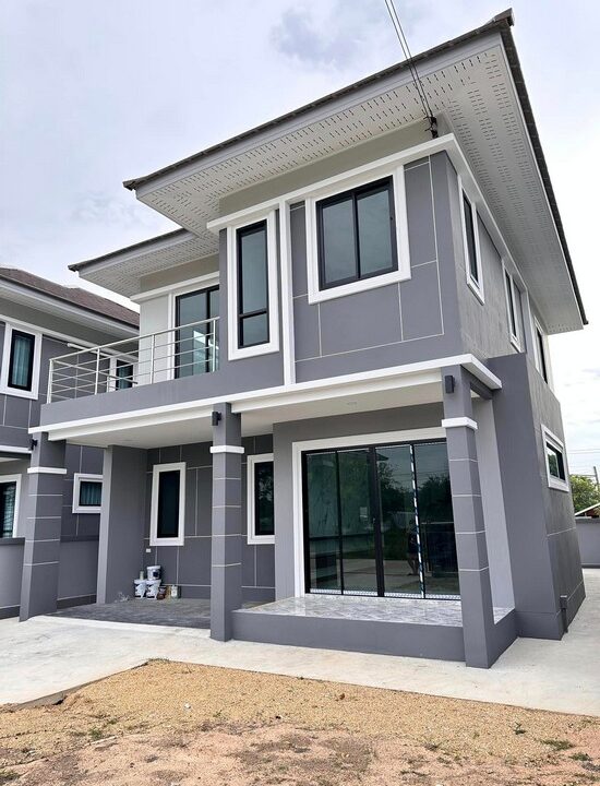 ขายบ้านสร้างใหม่4ห้องนอนพัทยาใกล้หนองปลาไหลพัทยา32