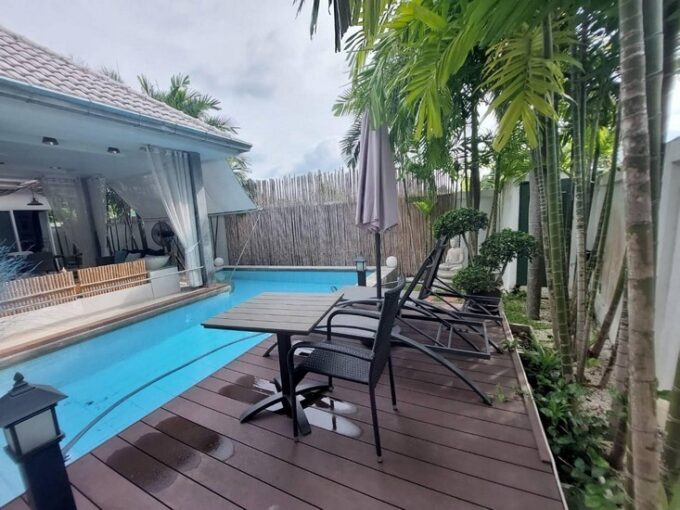 ขายบ้านพูลวิลล่าห้วยใหญ่พัทยา 2ห้องนอน 2ห้องน้ำ บนที่ดิน 80 ตร.ว