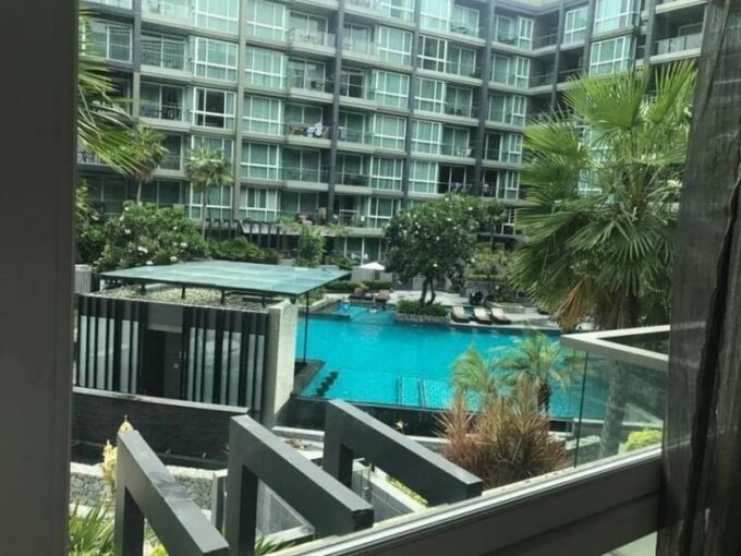 Apus Condominium, Central Pattaya, cheap price, 49 square meters, 1 bedroom, 1 bathroom with swimming pool view