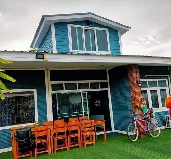 Affordable Pool villa for sale in Plutaluang Sattahip, spanning 123 square wah, at very cheap price, in close proximity to Pattaya Airport or U-Tapao International Airport