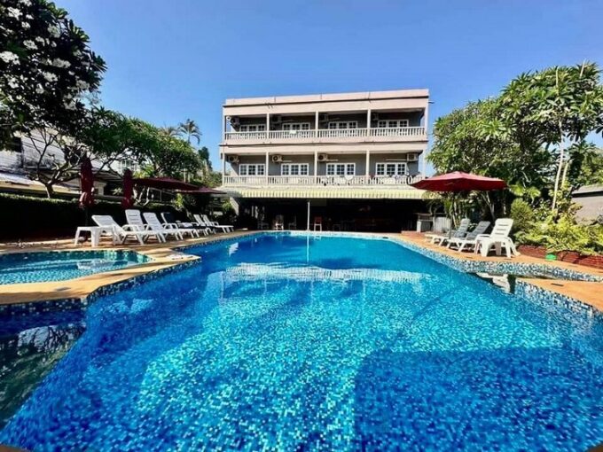 Hotel for Sale in Wongamat Pattaya- 25 rooms 2 staff rooms and large private swimming pool on 800 Square Meters Plot of Land