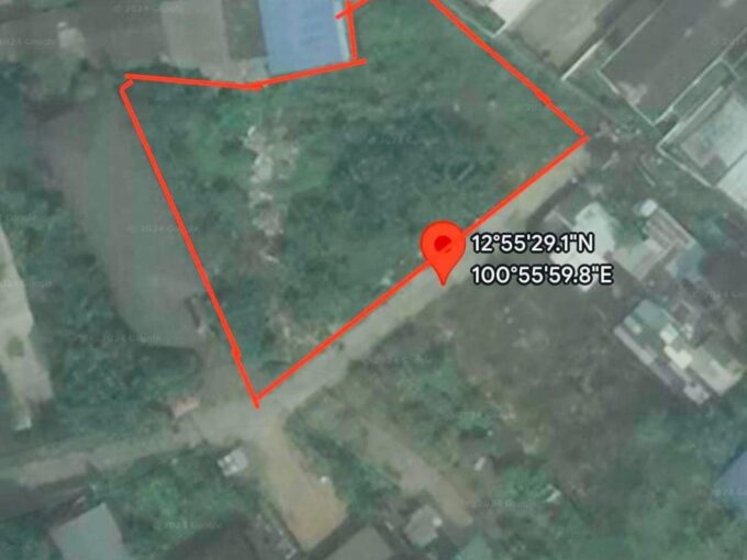 Land in Pattaya for Sale, Nongprue District, adjacent to the Kui Pattaya Market, covering an area of 259 square wah