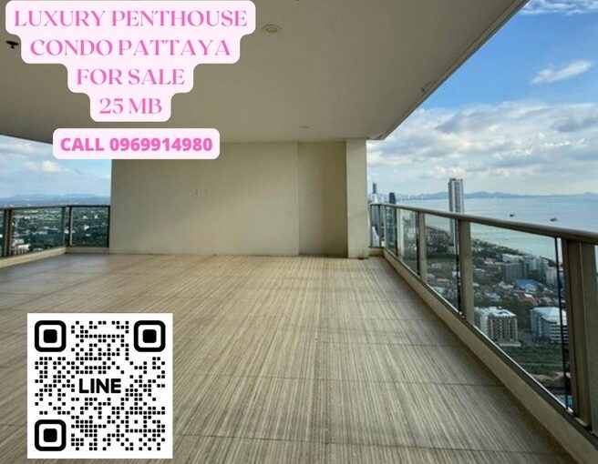 Luxury Penthouse Duplex Condo with Panoramic Seaview for Sale in Jomtien Pattaya | บ้านพัทยา คอนโดพัทยา ที่ดินพัทยา ขาย-ให้เช่า อสังหาริมทรัพย์ในพัทยา - Pattaya Houses, Pool Villas and Condos for sale and for rent Luxury Penthouse Duplex Condo with Panoramic Seaview for Sale in Jomtien Pattaya