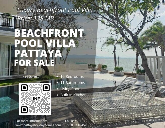 Luxury Pool Villa by The Sea in Pattaya Jomtien for Sale | บ้านพัทยา คอนโดพัทยา ที่ดินพัทยา ขาย-ให้เช่า อสังหาริมทรัพย์ในพัทยา - Pattaya Houses, Pool Villas and Condos for sale and for rent Luxury Pool Villa by The Sea in Pattaya Jomtien for Sale