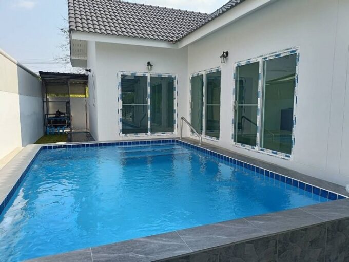 บ้านพูลวิลล่าสร้างใหม่บางเสร่ วิวภูเขา สไตล์โมเดิร์น 3ห้องนอน 3ห้องน้ำ