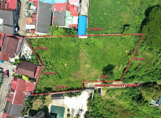 ที่ดินทำเลทองฝั่งทะเลบางเสร่ 514ตารางวา ใกล้ทะเล ใกล้ร้านสะดวกซื้อ