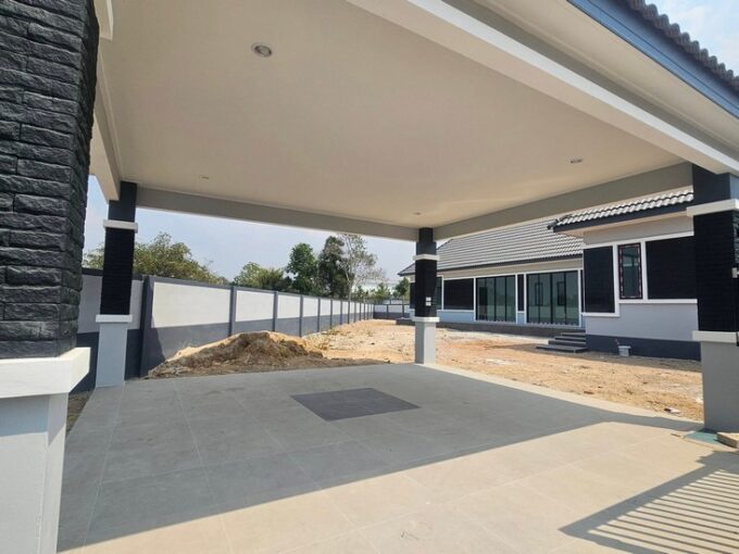 บ้านเดี่ยวสร้างใหม่พัทยา ใกล้อ่างเก็บน้ำมาบประชัน 148 ตารางวา