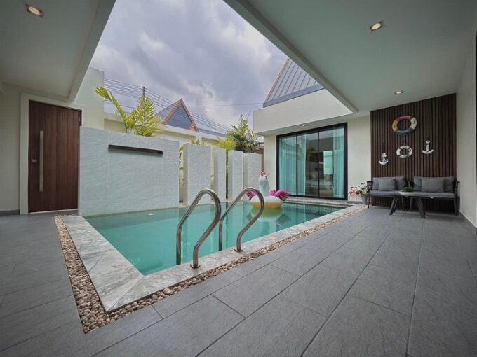 Pattaya pool villa residence, European design, contemporary decor, excellent value for investment
