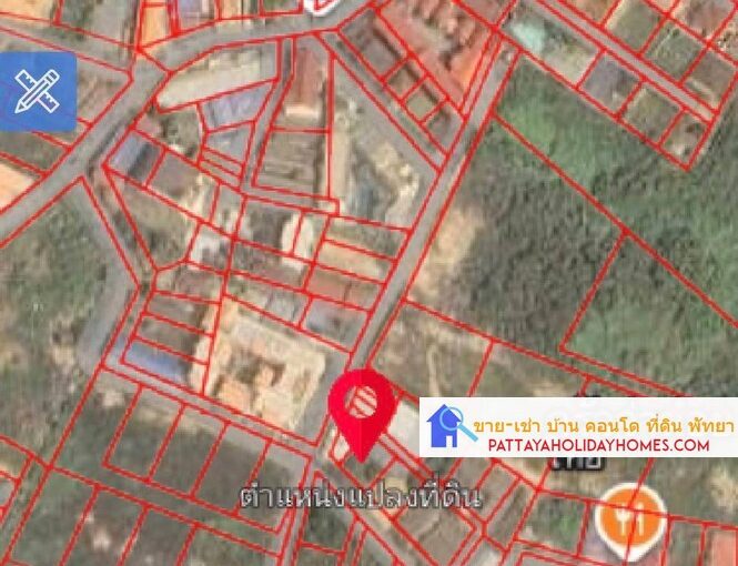 ที่ดินพร้อมสิ่งปลูกสร้างใจกลางพัทยา ขนาด 109 ตารางวา ทำเลทองใจกลางเมืองพัทยา ซอยกรมที่ดินพัทยาใต้
