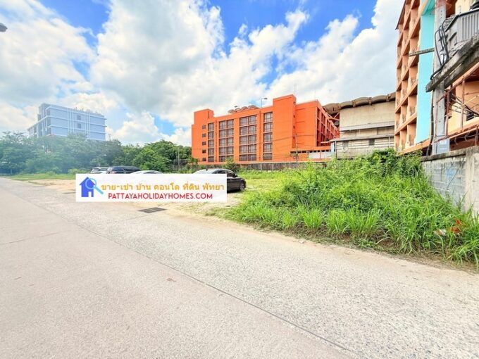 ที่ดินใกล้ทะเลพัทยานาจอมเทียน ที่ดินฝั่งทะเลพัทยา ติดถนน 1ไร่ 7ตารางวา