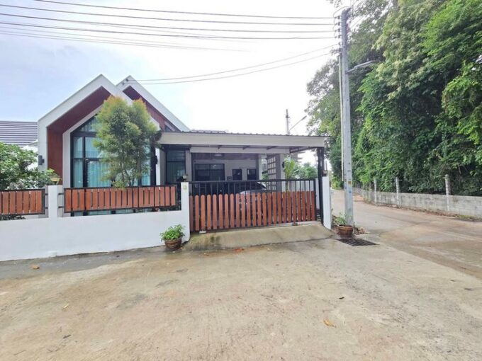 บ้านเดี่ยวสไตล์นอร์ดิกพัทยา ขายบ้านทรงยุโรปนอร์ดิกราคาถูก ในโครงการ 3ห้องนอน 2ห้องน้ำ