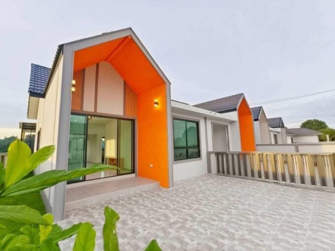 บ้านแฝดพัทยาสไตล์นอร์ดิก บ้านขนาด 2ห้องนอน 2ห้องน้ำ