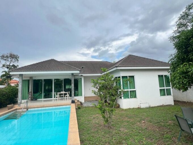 Expansive pool villa featuring a generous swimming pool, exceptional value for money, ideally situated in Huay Yai, Pattaya