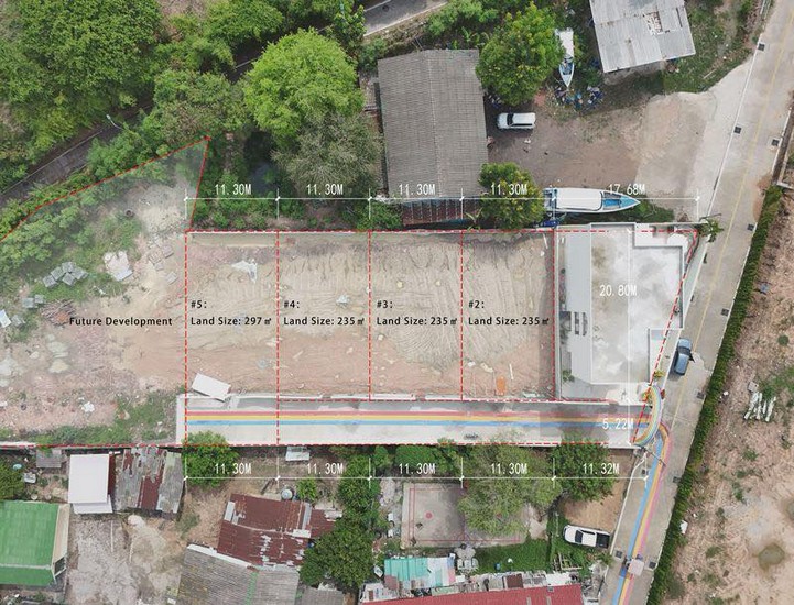 Pattaya Land in Prime Location, land available for sale in Pattaya, situated in the city center along Thepprasit Road, in proximity to Pattaya Go Kart